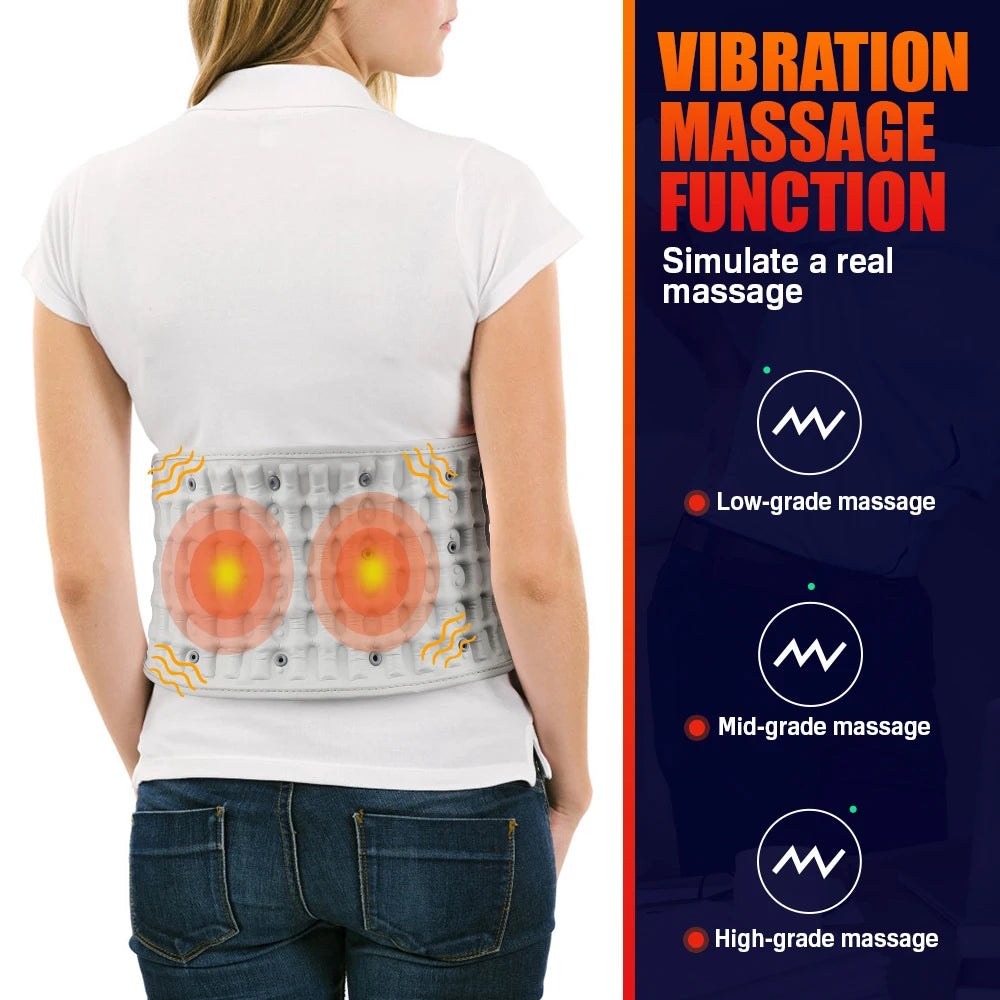 PASTSKY Inflatable Lumbar Traction Belt With Rechargeable Battery Heating