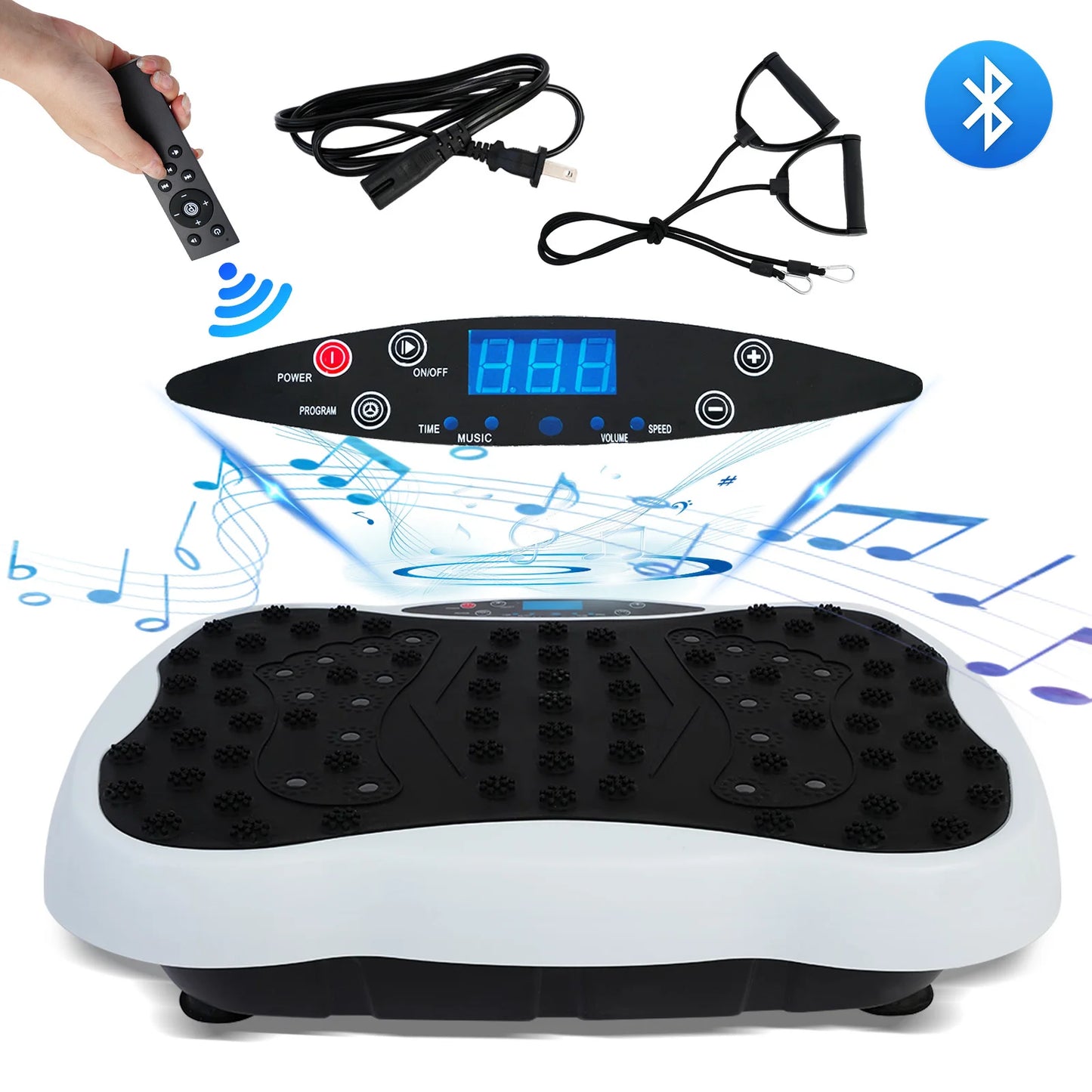 Full Body Vibration Exercise Machine With Resistance Bands