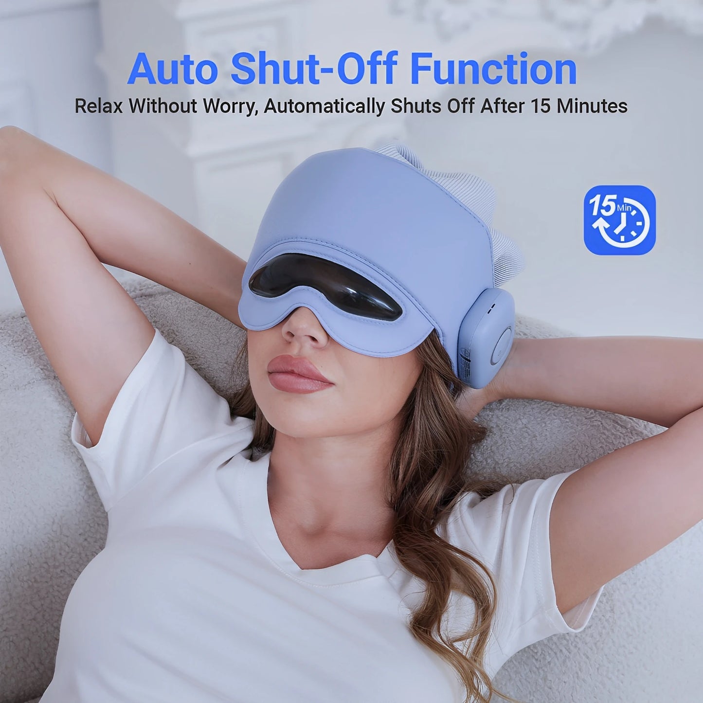 HIMOUTA Head And Eye Massager With Heat And Bluetooth