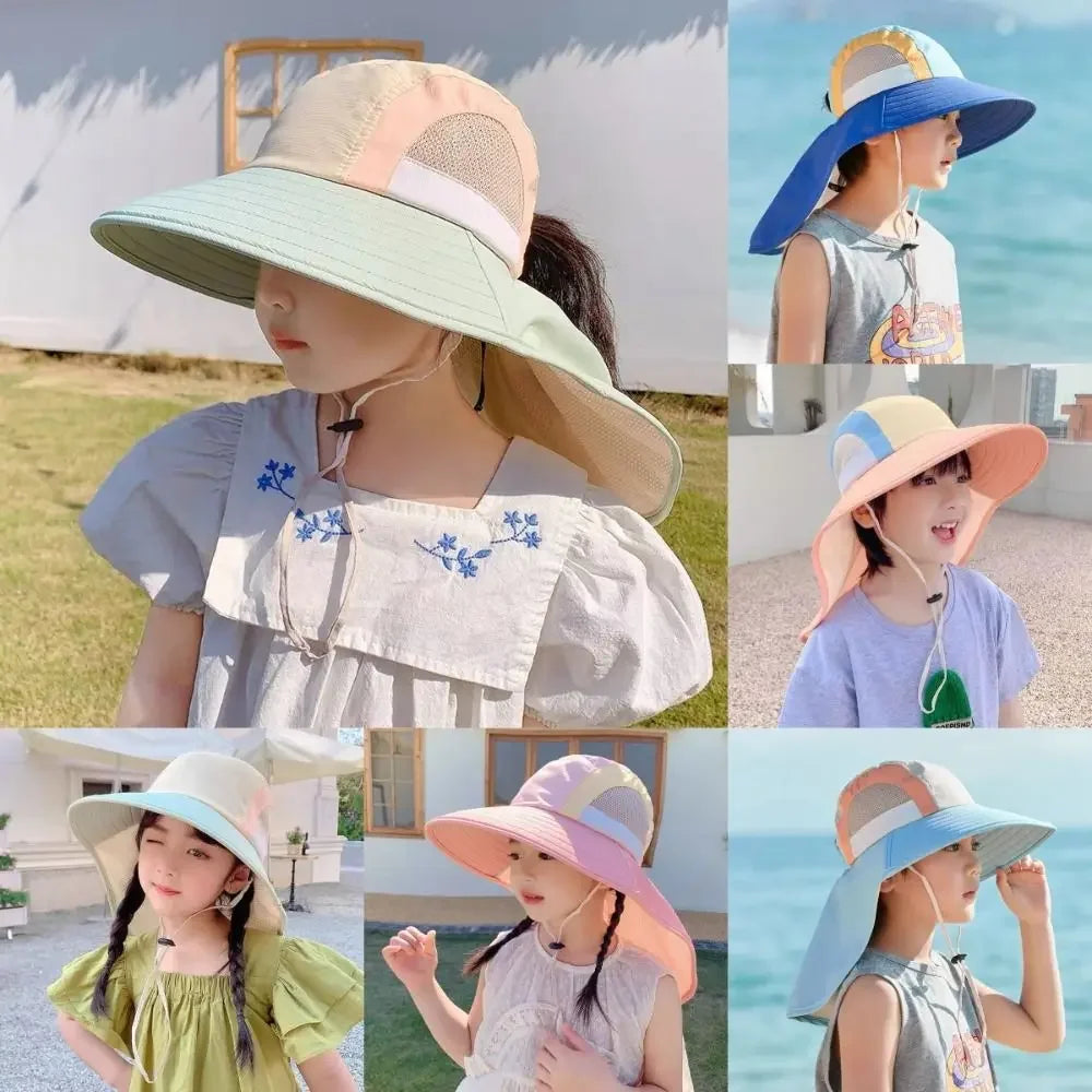 CN Zhejiang Baby Sun Hat Neck Flap Strap UV Protection