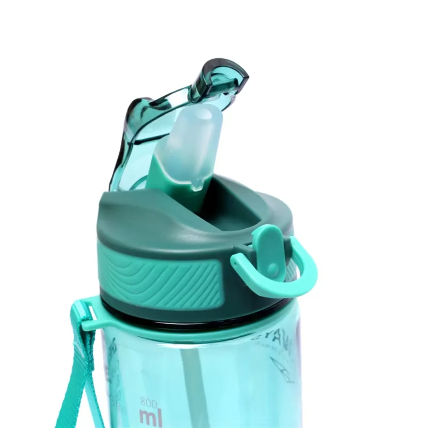 800ml Sports  Free Men Drinkware  PC Transparent with Straw for Camping Hiking Outdoor Adults