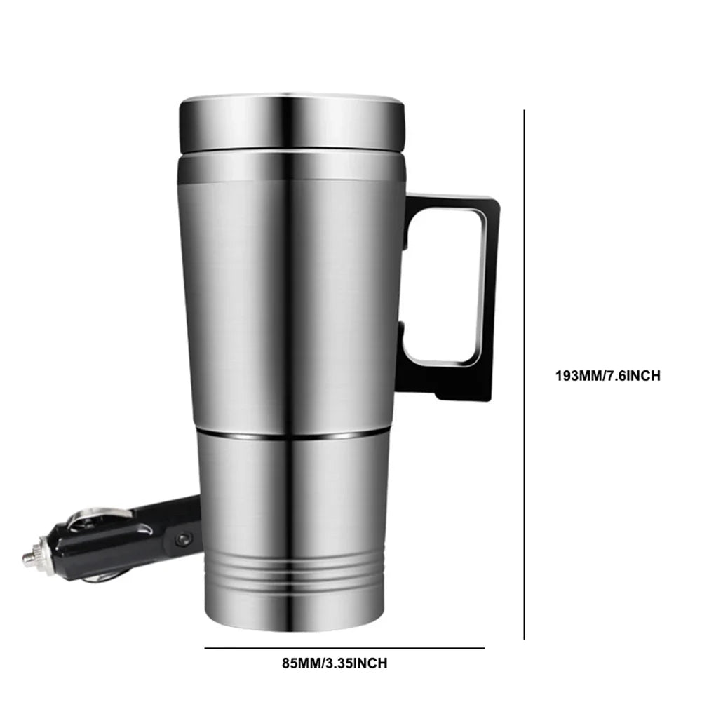 Vehicle Heating Cup 12V 24V Electric Kettle Stainless Steel