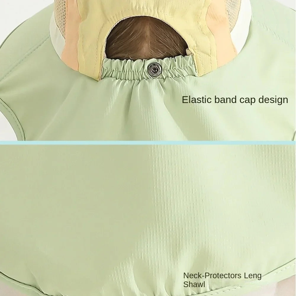 CN Zhejiang Baby Sun Hat Neck Flap Strap UV Protection
