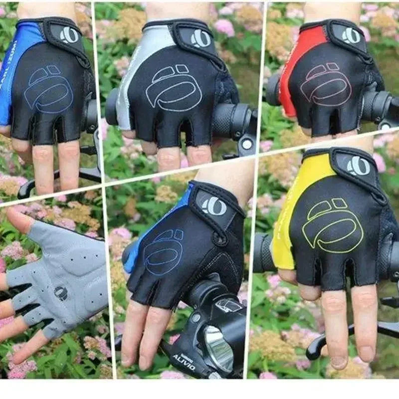 Cycling Half Finger Gel Gloves Anti Slip For Road Bike Men