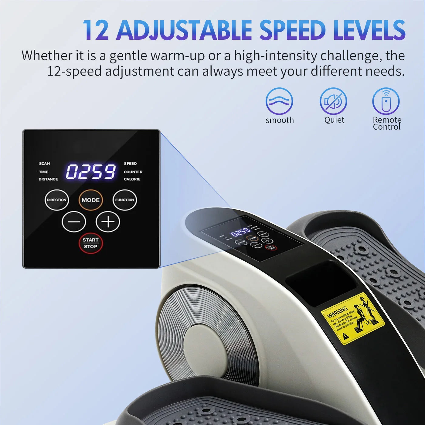 Gamewiu Under Desk Elliptical Machine Seated Pedal Exercise