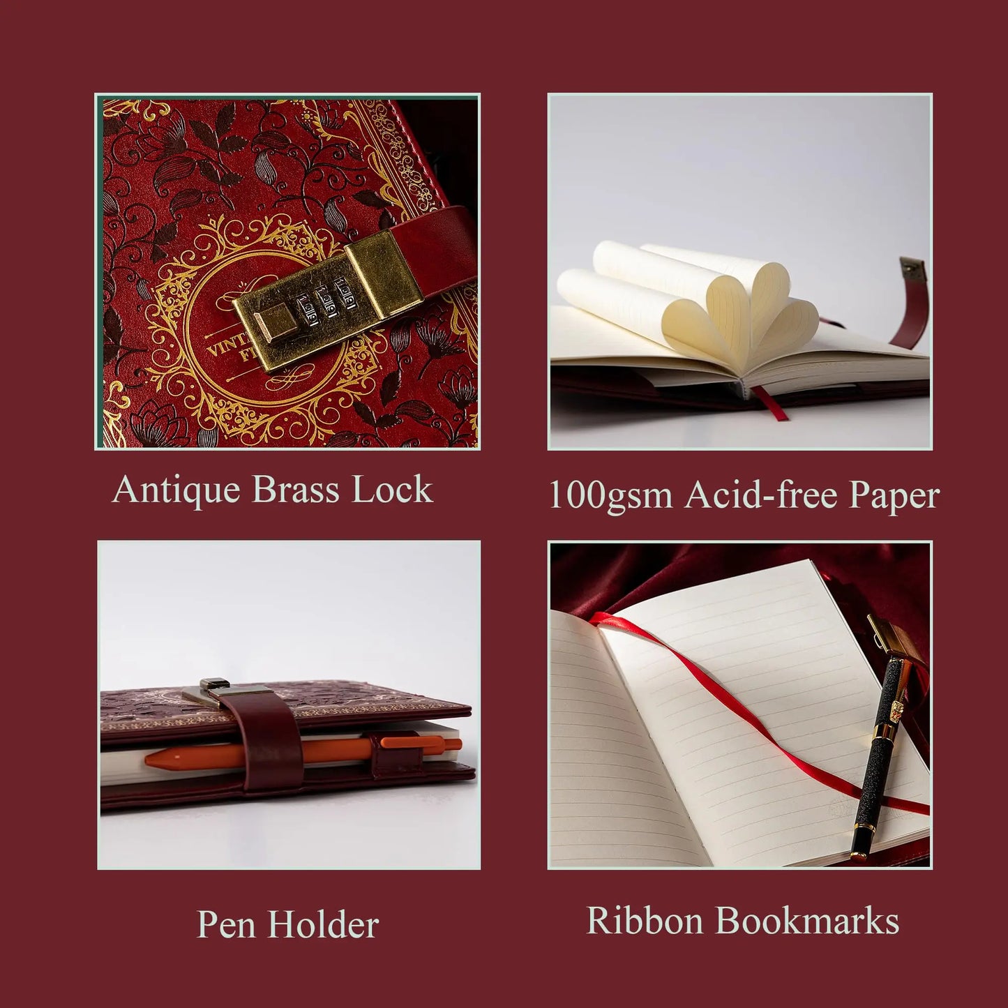 Hignconcerned Password Notebook With Lock Journal Privacy