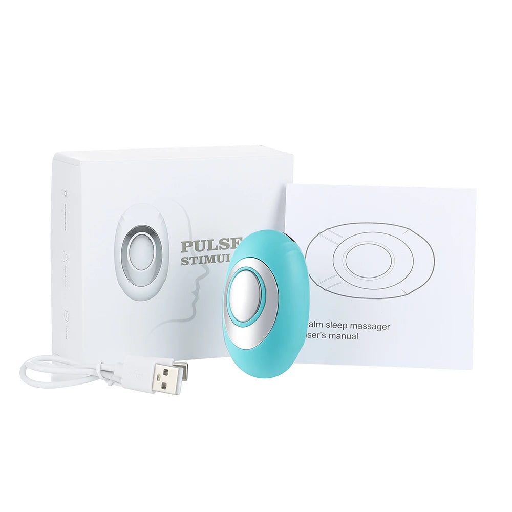 Microcurrent Sleep Aid Device EMS Palm Pluse Stimulation Massager Sleep Instrument for Insomnia Stress Anxiety Relief