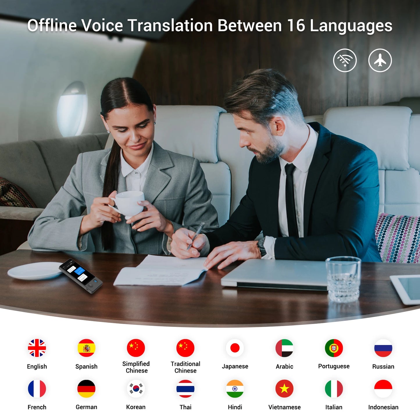 Wooask W12 Real Time Language Translator Device for Travel