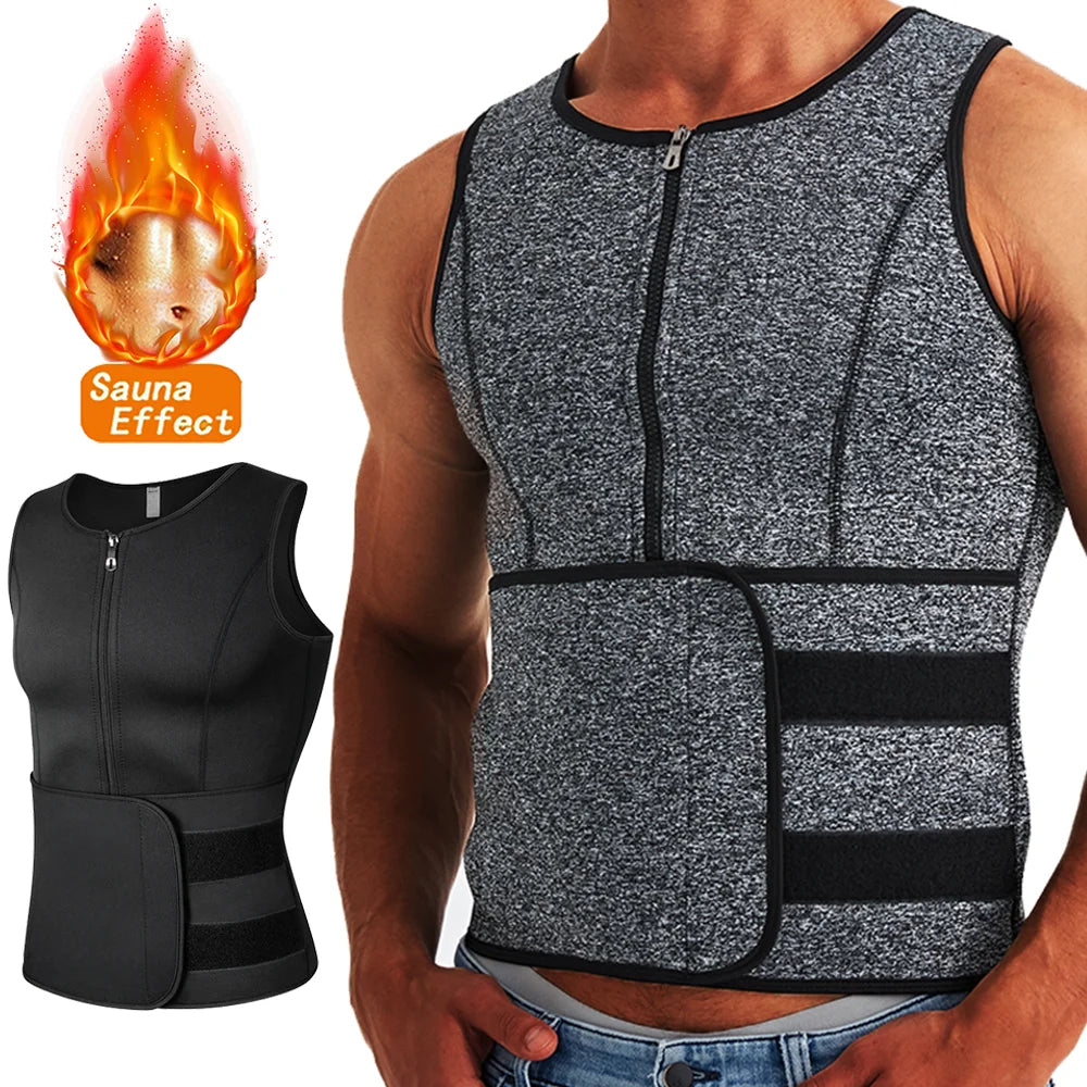 SELUDEECN Men Compression T Shirt Slimming Training Vest