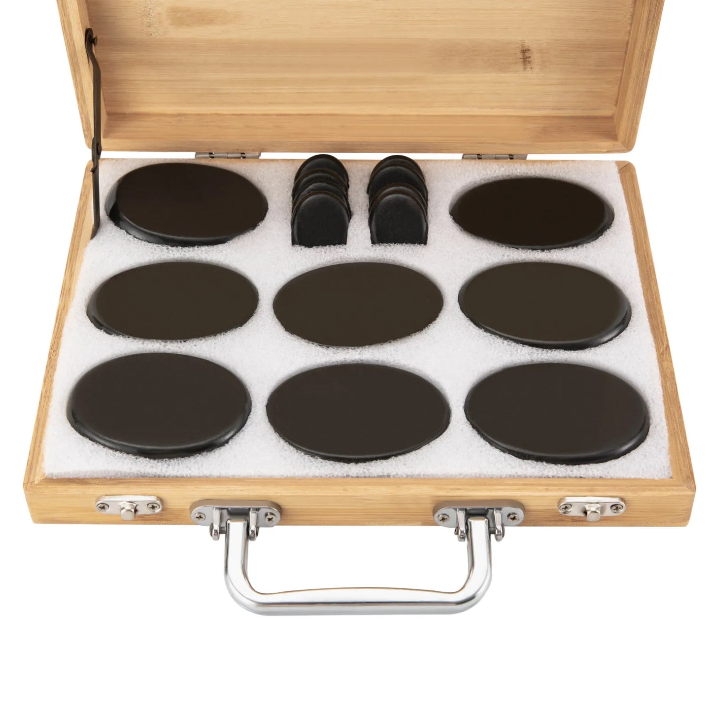 Bymaocar 16 Piece Hot Stone Massage Set With Digital Controller