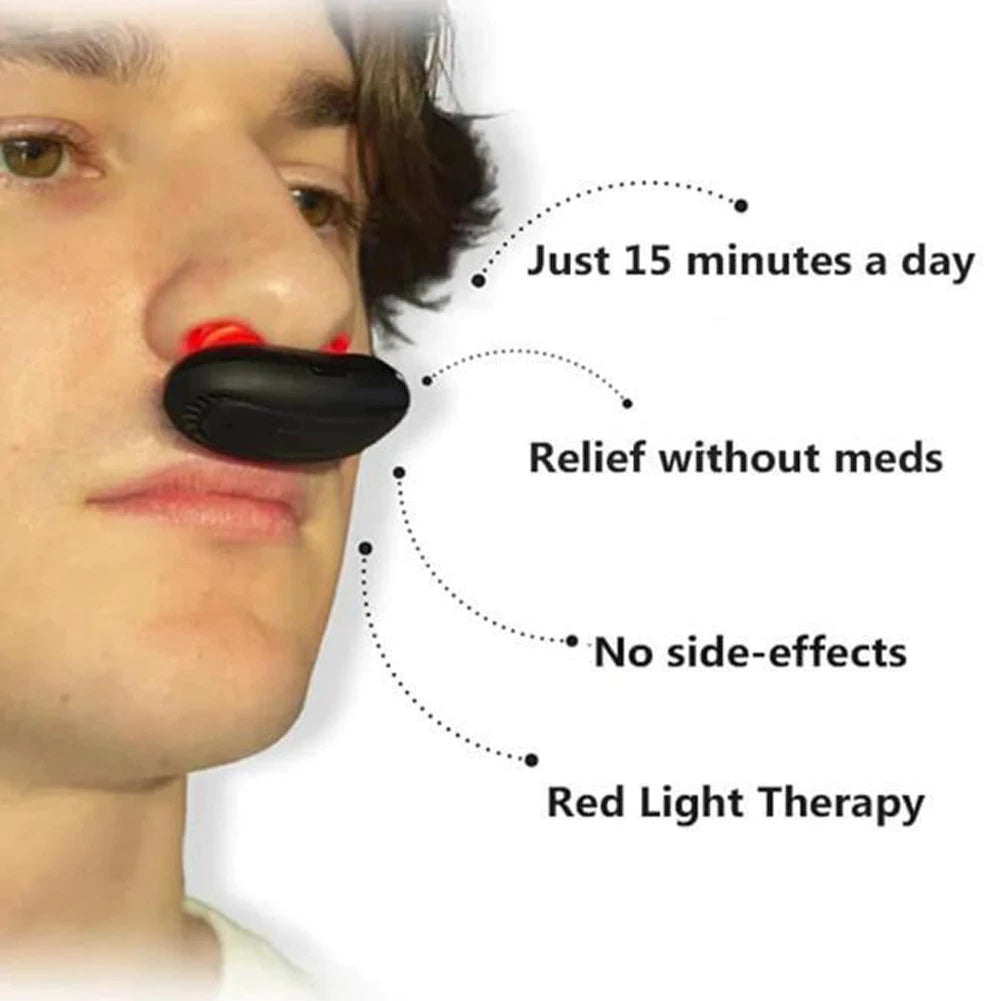 Hign-concerned Chemical Cordless Red Light Nasal Therapy Device Rhinitis Relief