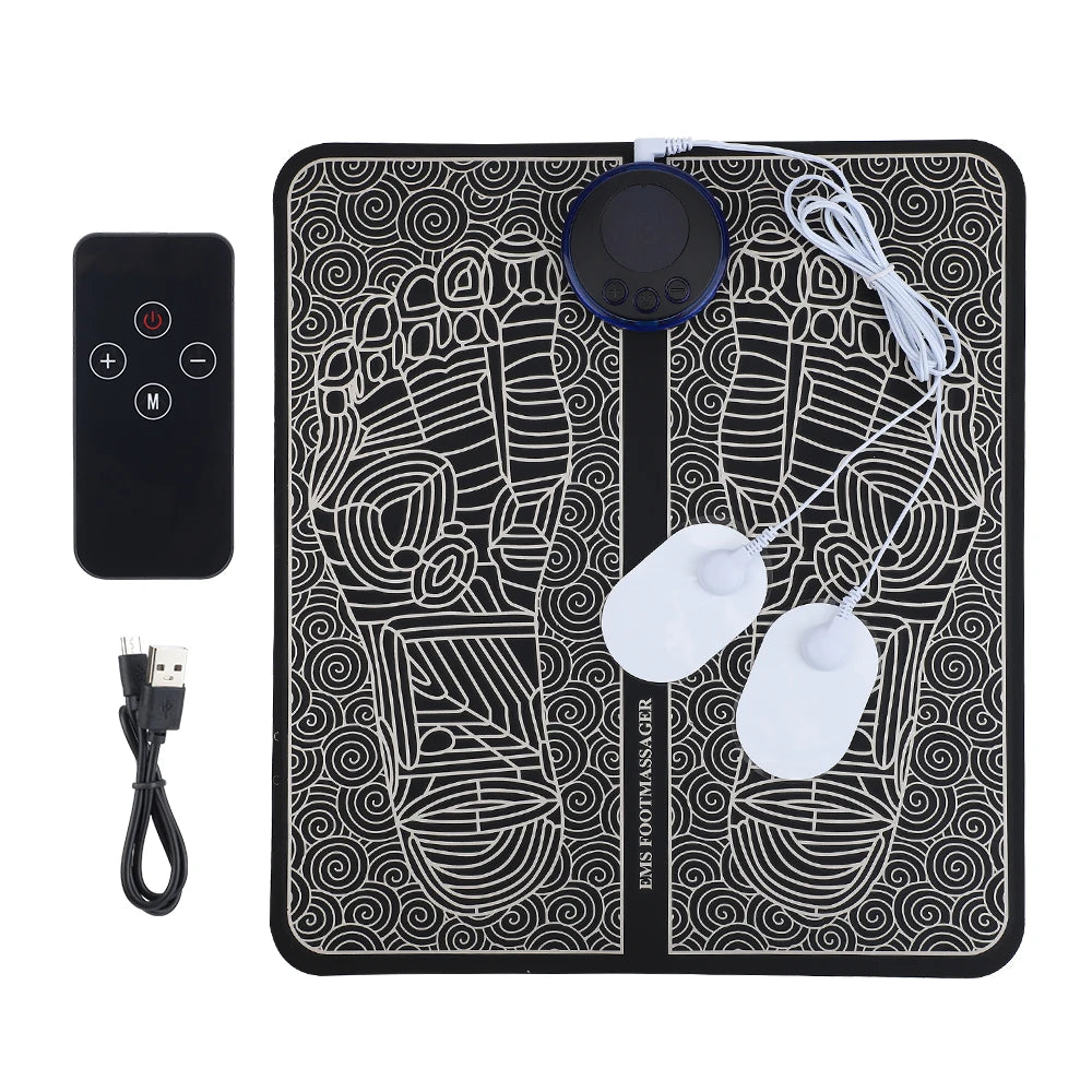 Hailicare Rechargeable Foot Massager EMS Pad Mat Therapy