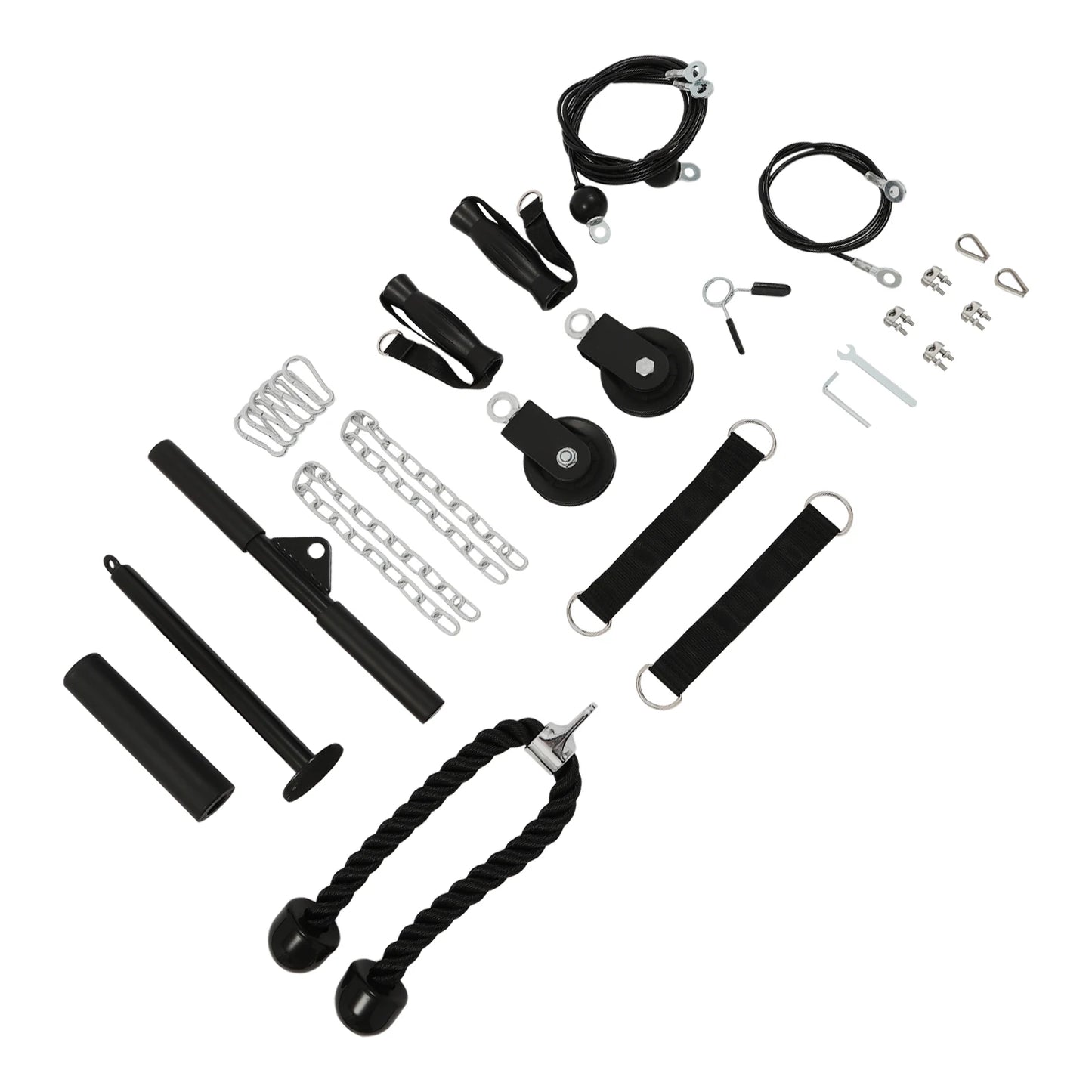 Home Fitness Pulley System Gym Cable With 150kg Load Bearing