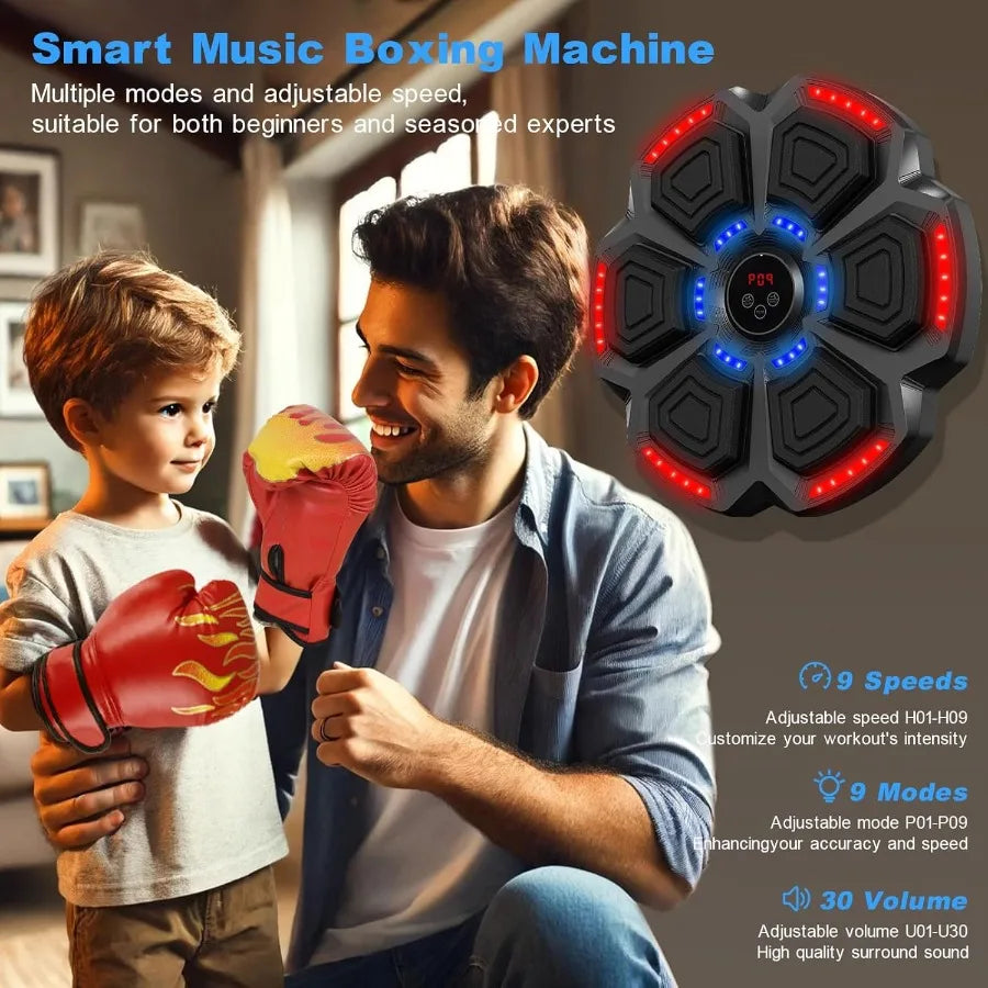 SHXIH Smart Boxing Machine With Bluetooth Gloves LED