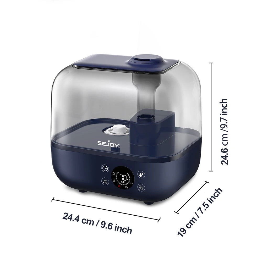Sejoy Ultrasonic Humidifier for Bedroom and Large Rooms Aromatherapy