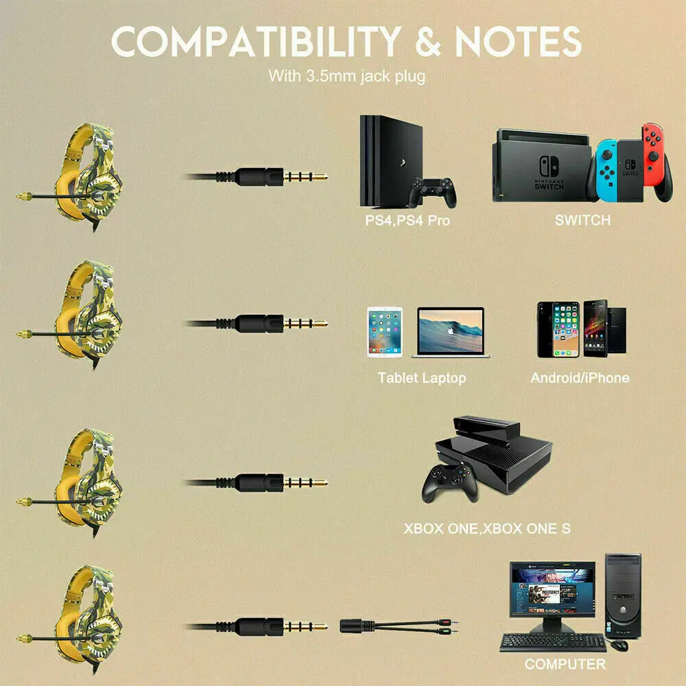 Attack Shark K1PRO Wired Gaming Headset For PS4 PC Xbox