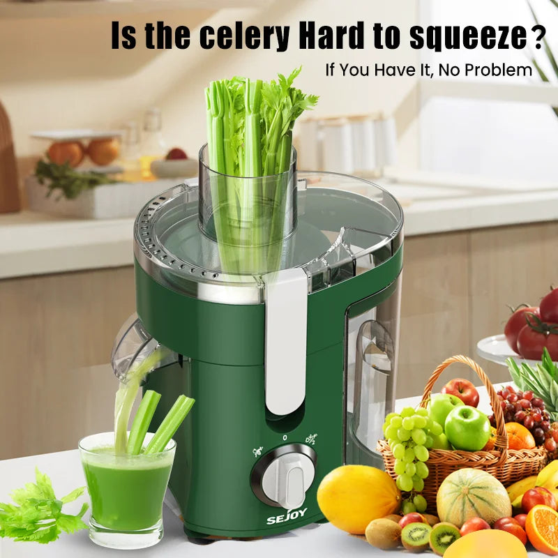 SEJOY Compact Fruits Juicer With Easy Operation And Safety Features