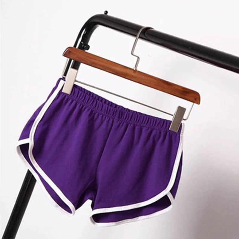 Yoga Shorts For Women Gym Running Polyester Broadcloth