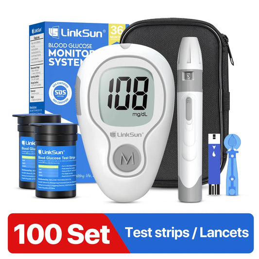 Linksun Blood Glucose Monitor G425 50 Strips Diabetes Testing Kit
