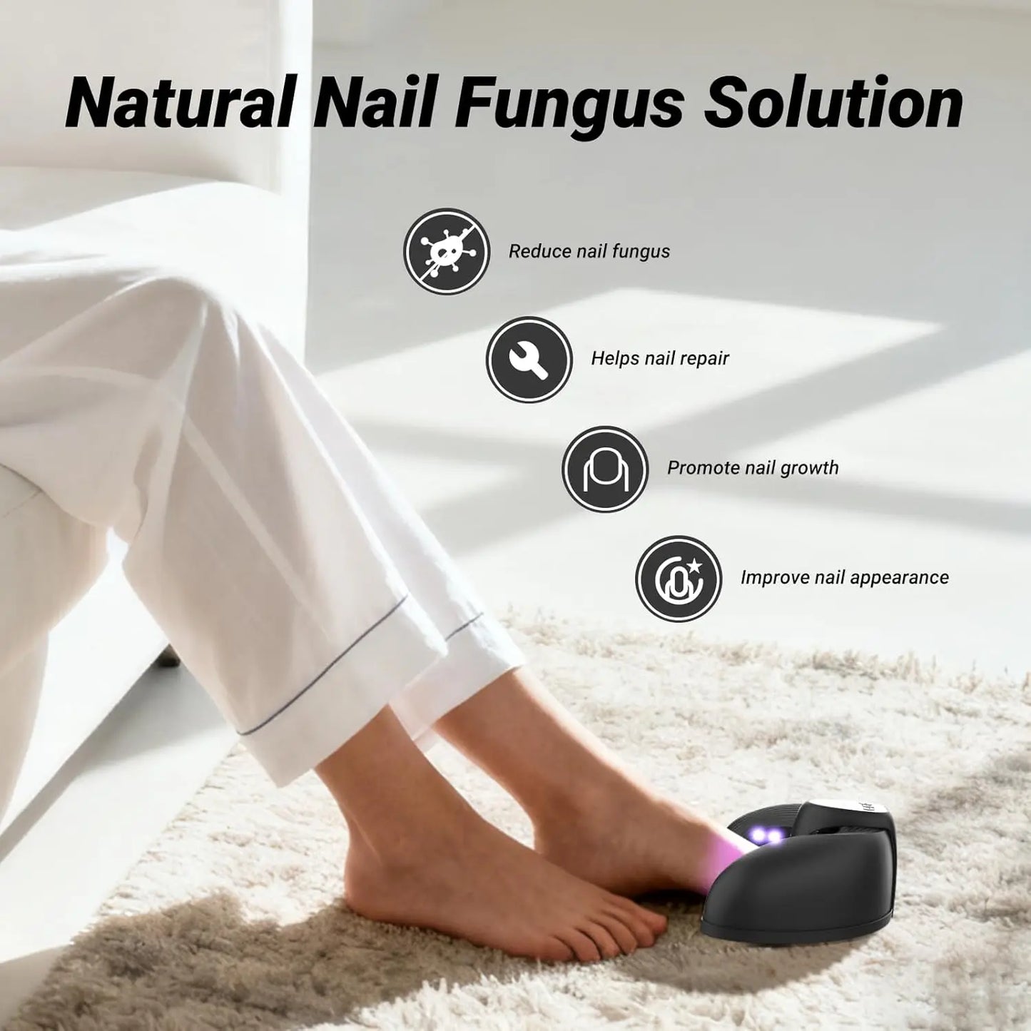 KTS Nail Fungus Treatment Device With Blue Light Time Display
