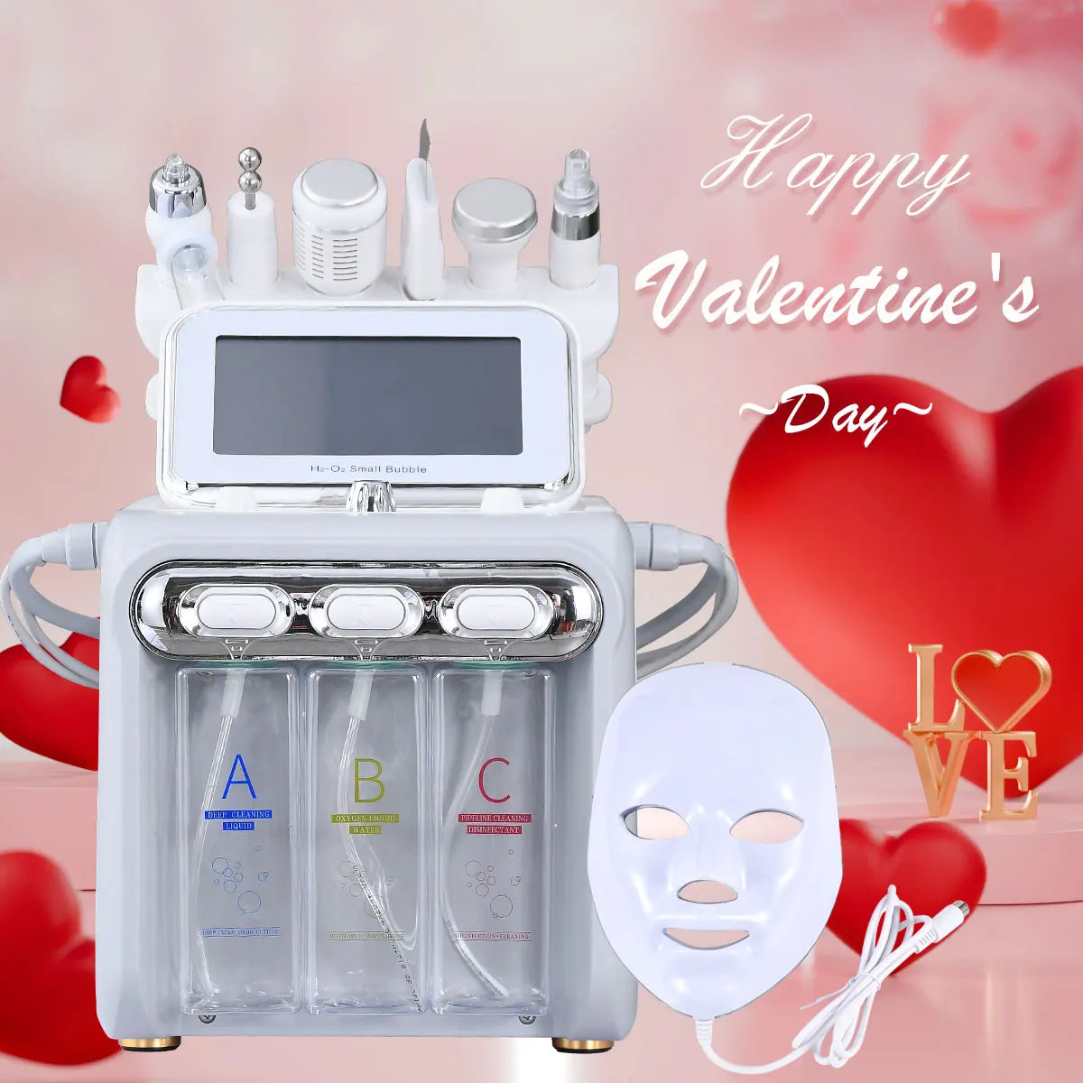 Amilibeauty 7 In 1 H2O2 Beauty Skin Cleansing Hydrofacial Machine