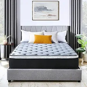 MKDK Memory Foam Hybrid Mattress With Pocket Springs In A Box For Pressure Relief