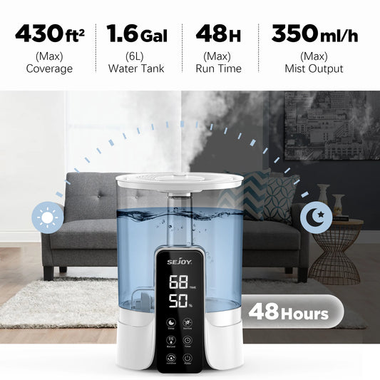 Sejoy FS-6868 Ultrasonic Air Humidifier 280ml/h Remote Control