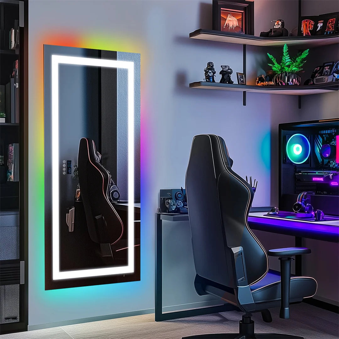 LUVODI RGB Backlit Bathroom Mirror With Bluetooth Speaker