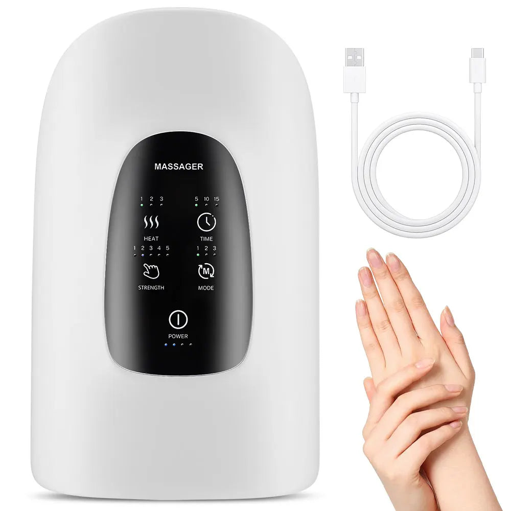 Hailicare Wireless Electric Hand Massager With Air Compression Hot Compress
