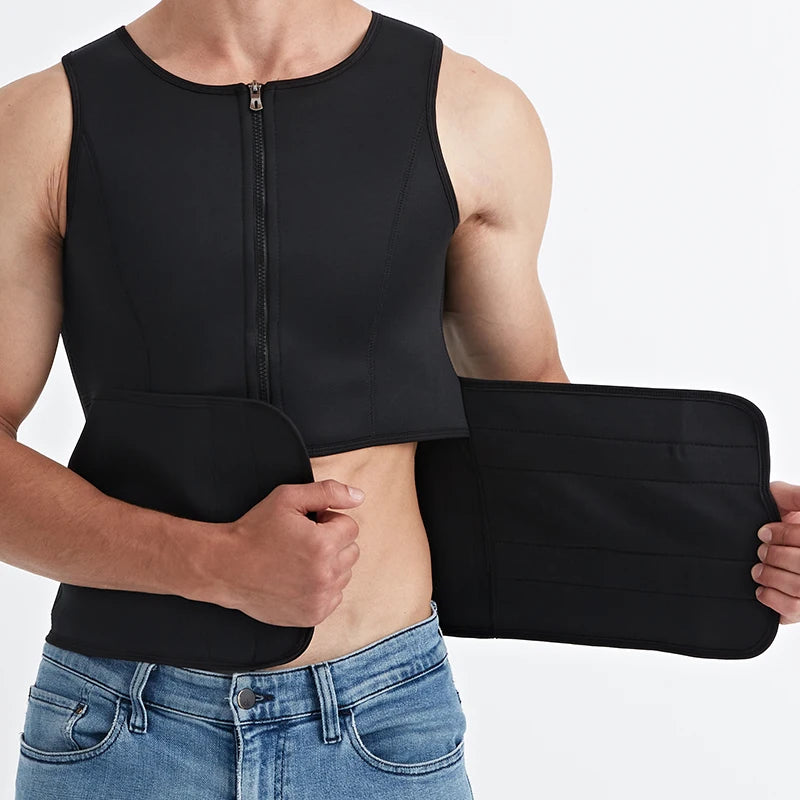 SELUDEECN Men Compression T Shirt Slimming Training Vest