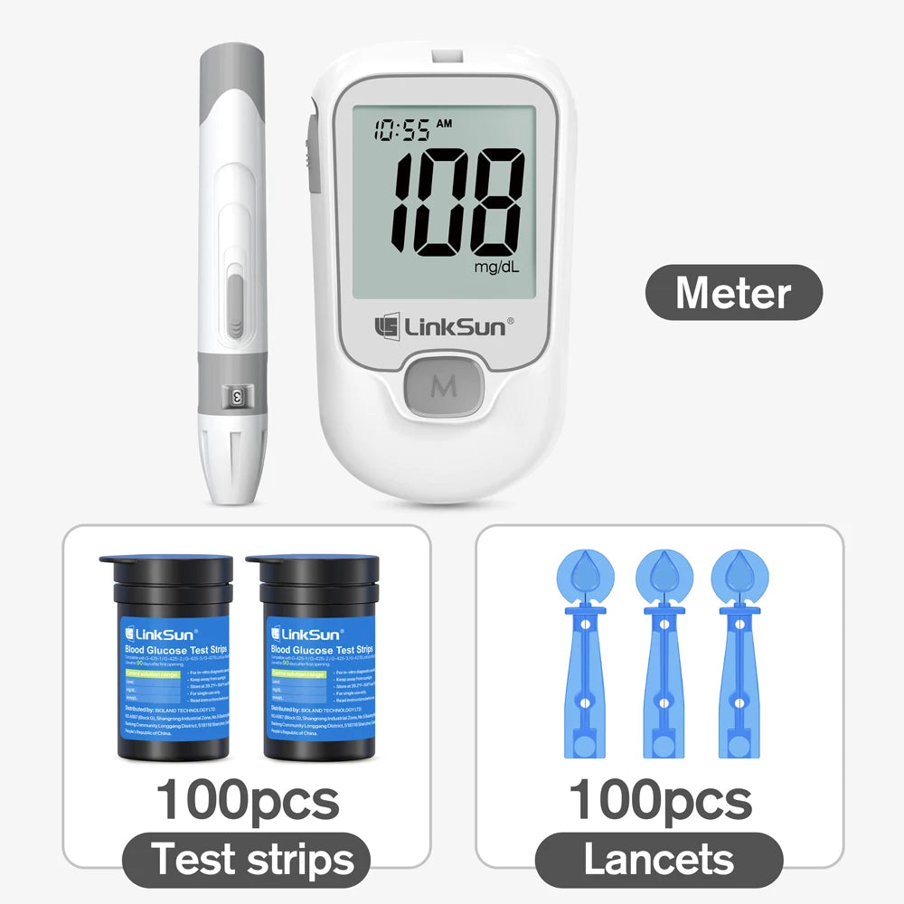 Linksun Blood Glucose Monitor G425 50 Strips Diabetes Testing Kit