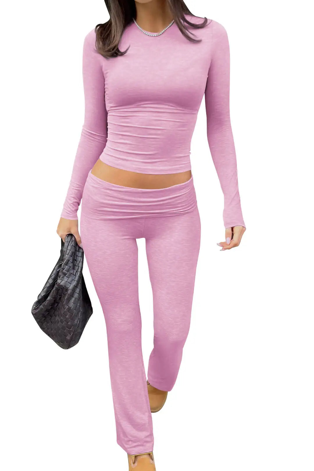 Women's Yoga Two Piece Set Wide Leg Activewear Casual