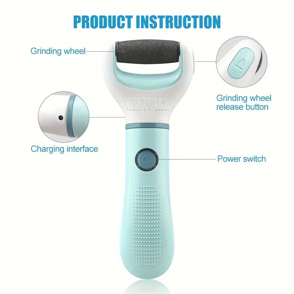 NoHign Electric Foot Grinder Waterproof Pedicure Tool for Dead Skin