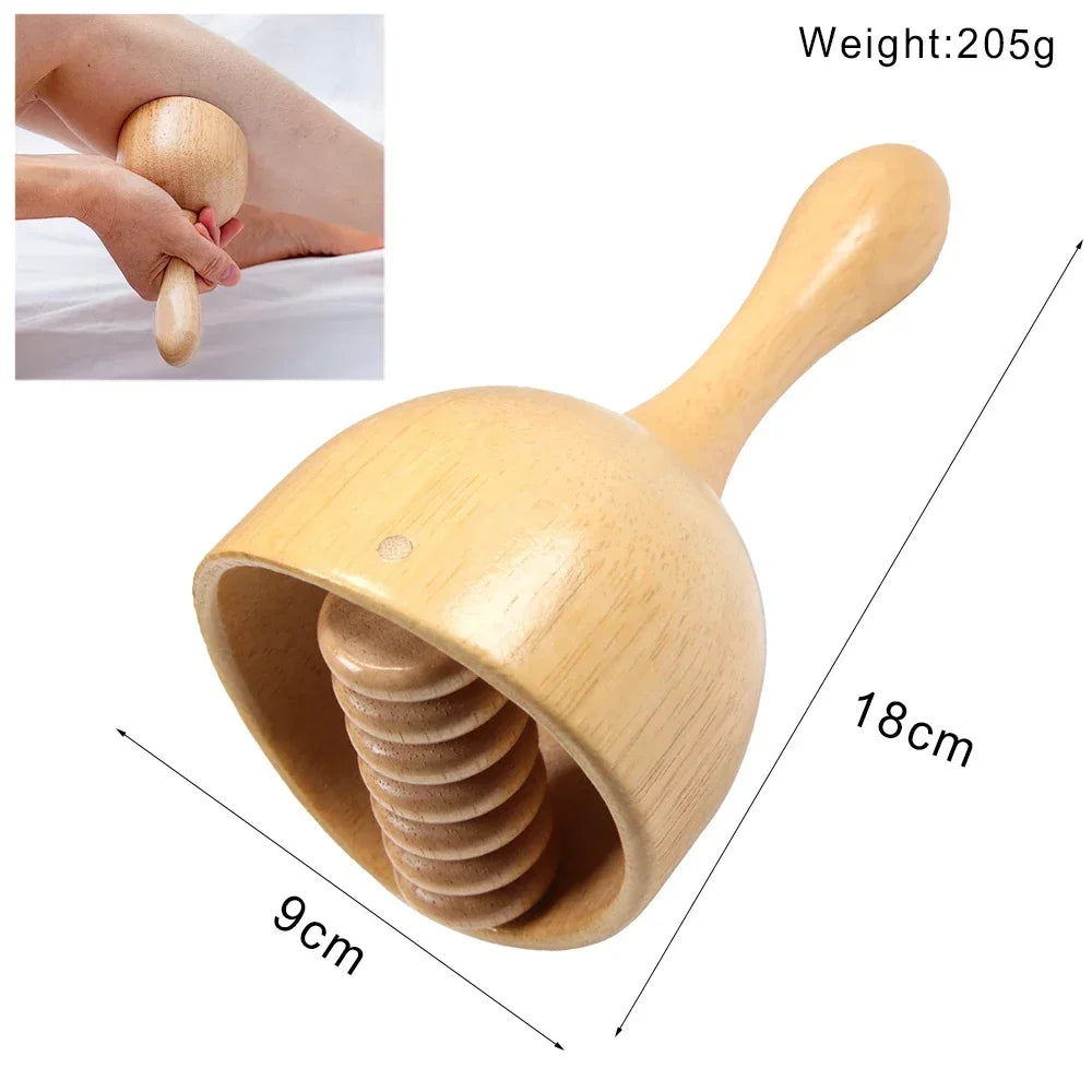 Wood Therapy Massage Tools Anti Cellulite Massager Lymphatic Drainage Body Massager Gua Sha Tools Full Body Muscles Pain Relief