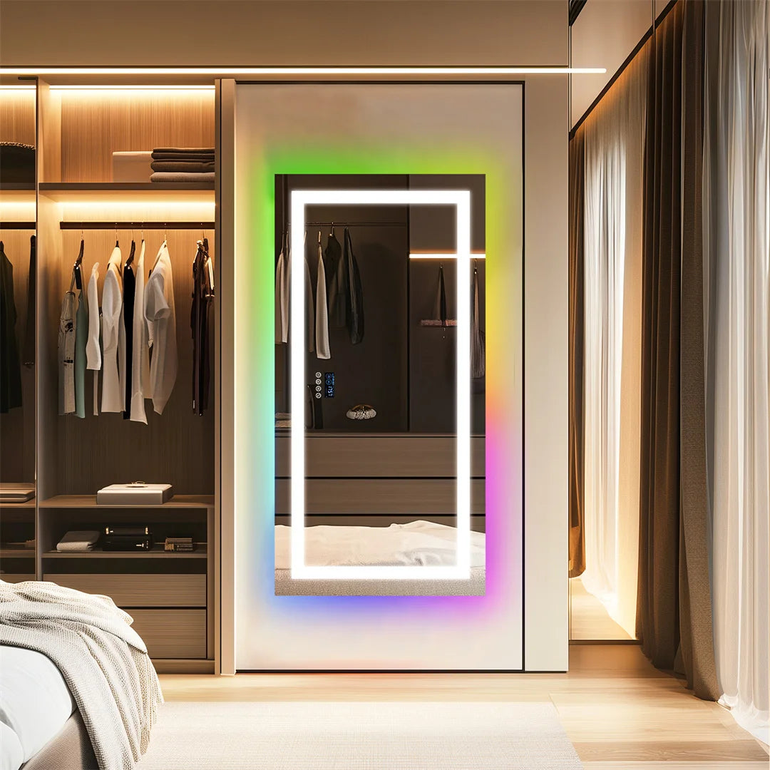 LUVODI RGB Backlit Bathroom Mirror With Bluetooth Speaker