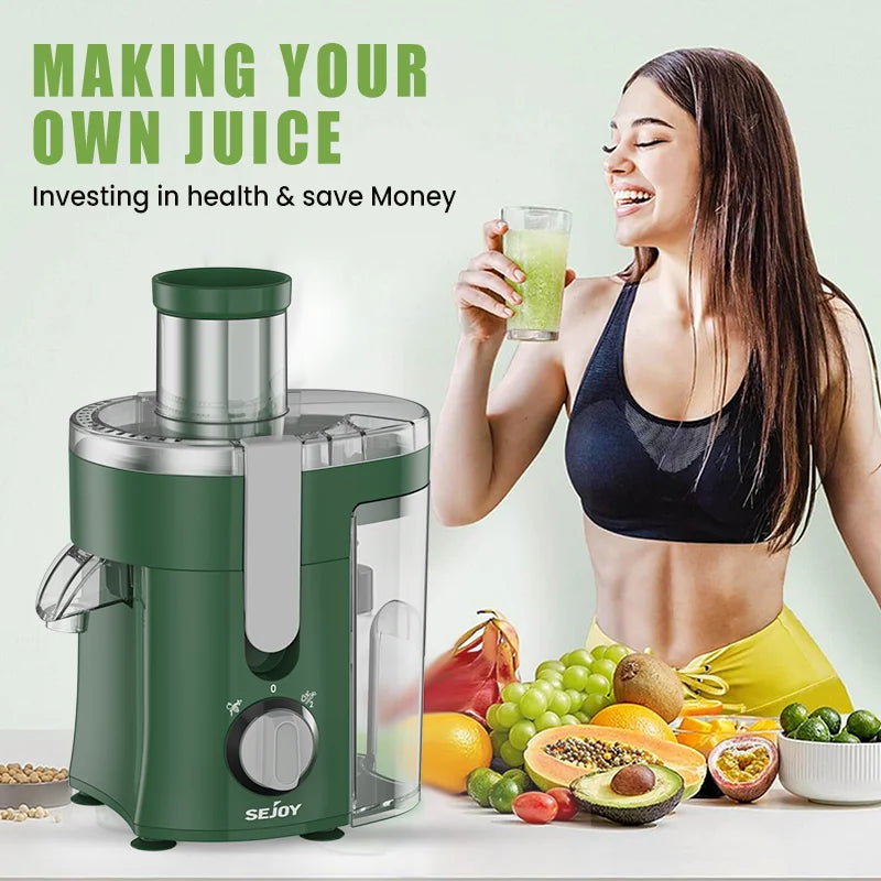 SEJOY Compact Fruits Juicer Operation With Comprehensive Safety Features Centrifugal
