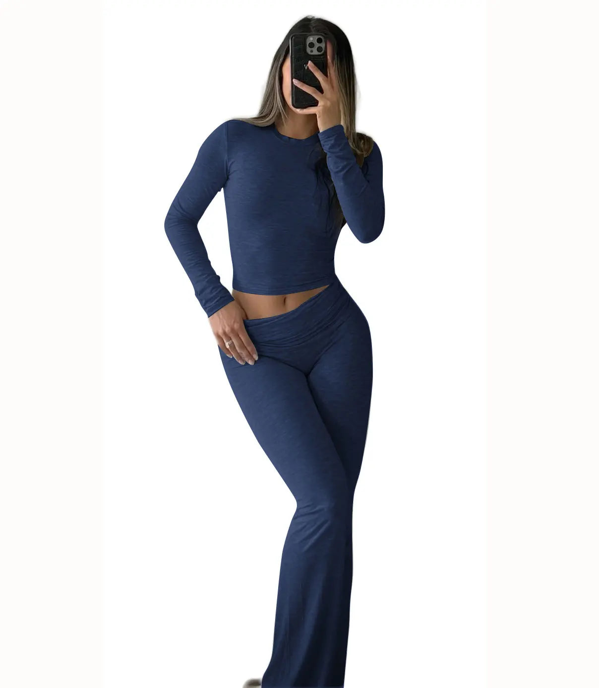 Women's Yoga Two Piece Set Wide Leg Activewear Casual