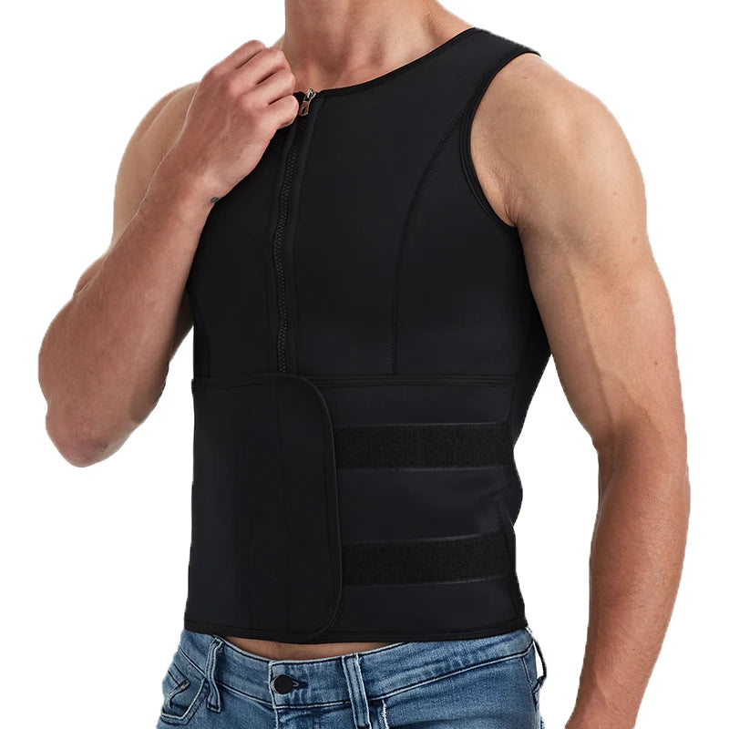 SELUDEECN Men Compression T Shirt Slimming Training Vest