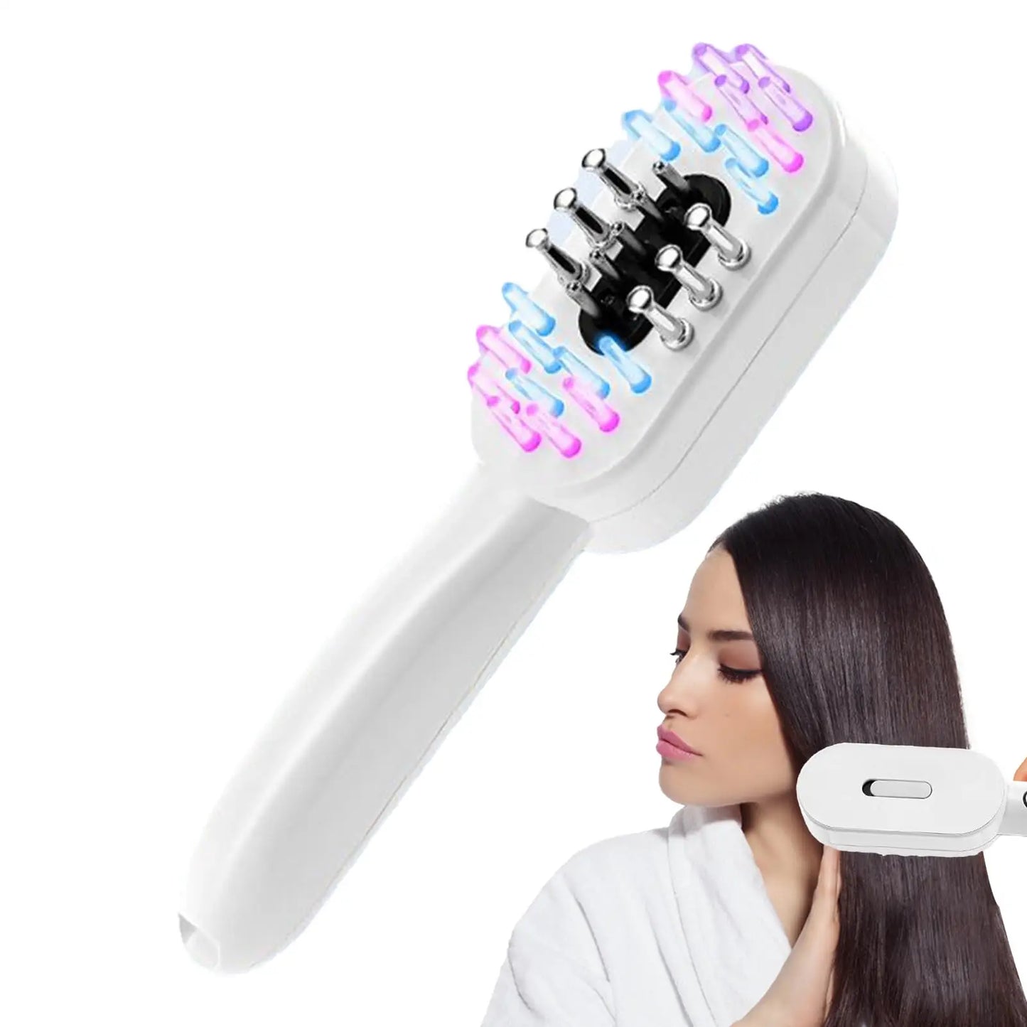 EMS Massage Comb for Hair Growth with LED Light Therapy
