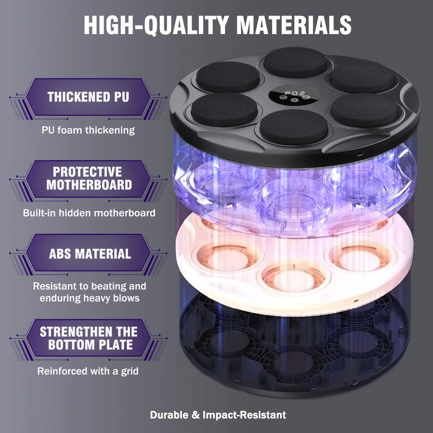 Display Smart Music Boxing Target Training Machine Wall-Mounted Equipment