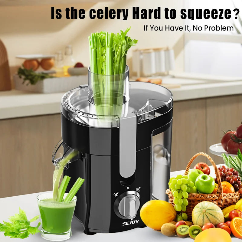SEJOY Compact Fruits Juicer Operation With Comprehensive Safety Features Centrifugal