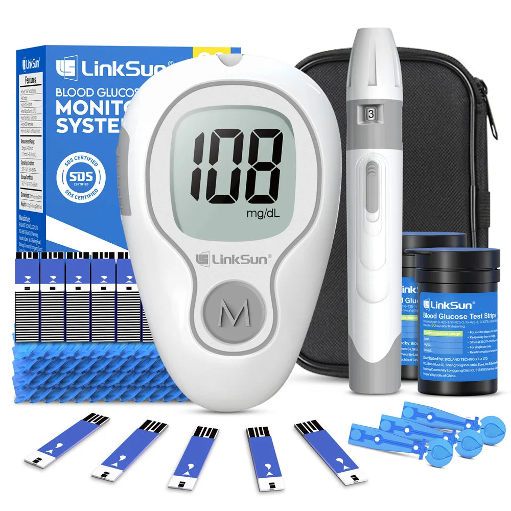Linksun Blood Glucose Monitor G425 50 Strips Diabetes Testing Kit