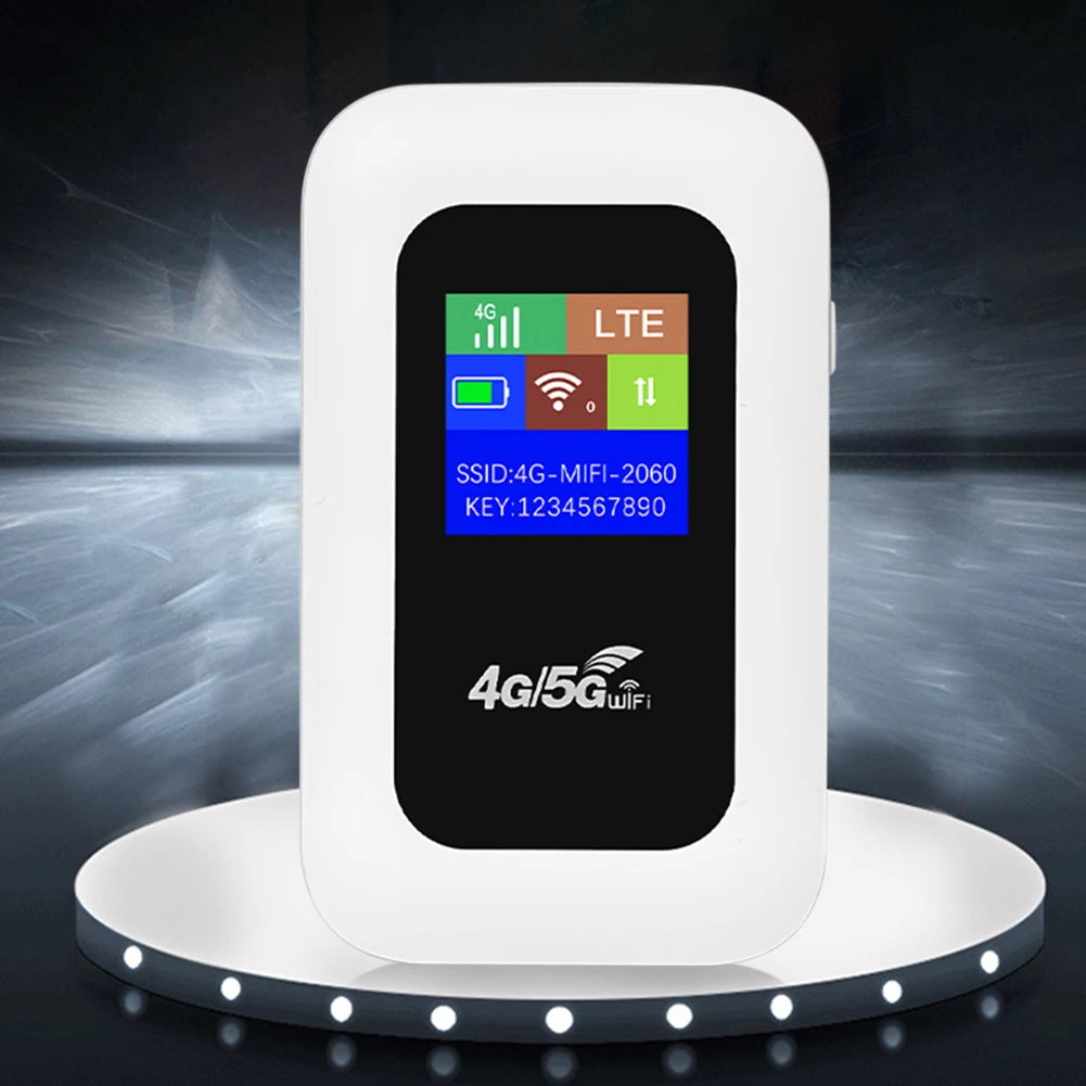 4G 5G Pocket MiFi Portable Wireless Router With SIM Slot