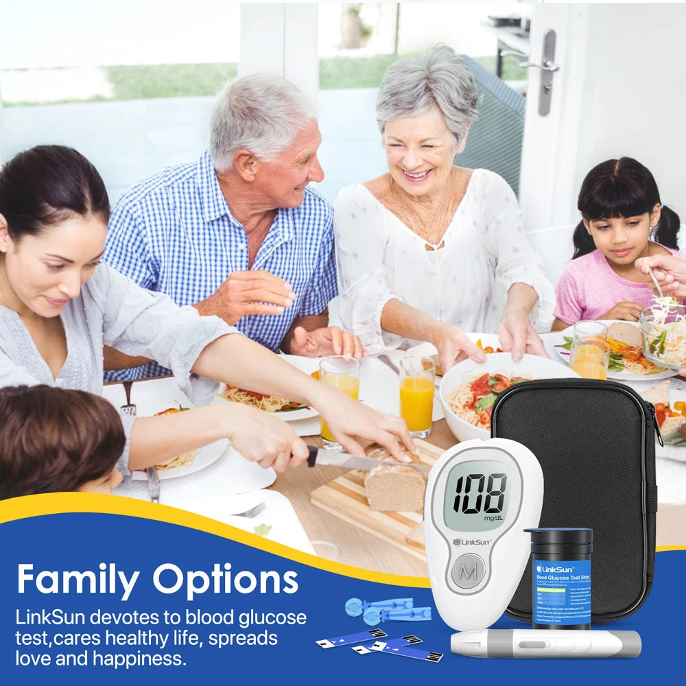 Linksun G-425-3 Blood Glucose Meter Kit With Strips
