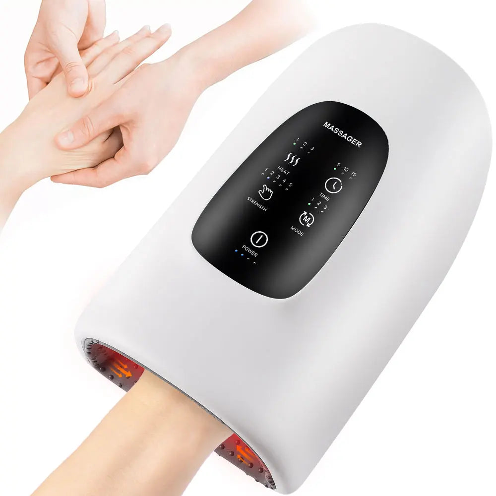 Hailicare Wireless Electric Hand Massager With Air Compression Hot Compress