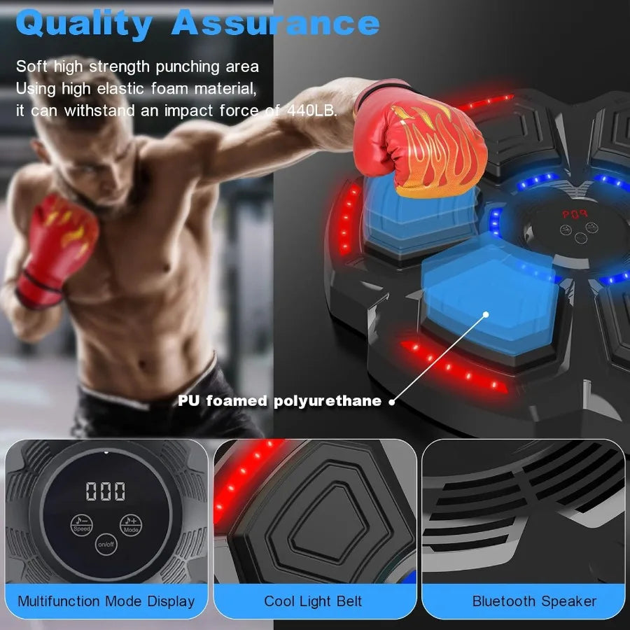 SHXIH Smart Boxing Machine With Bluetooth Gloves LED