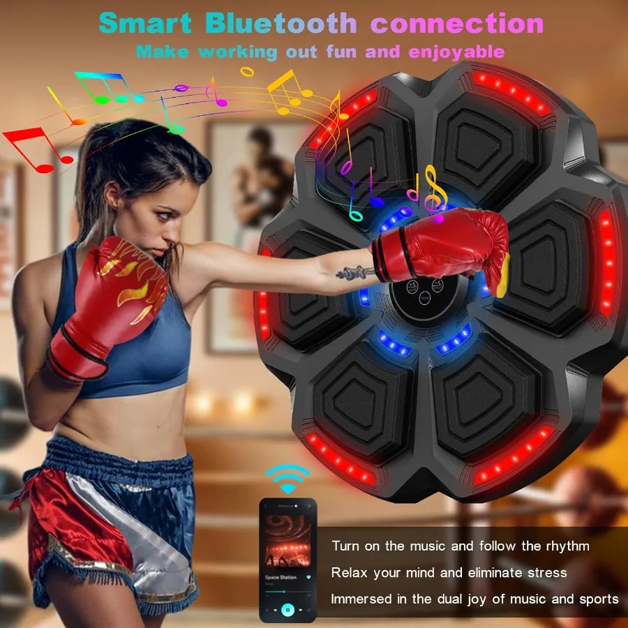 SHXIH Smart Boxing Machine With Bluetooth Gloves LED