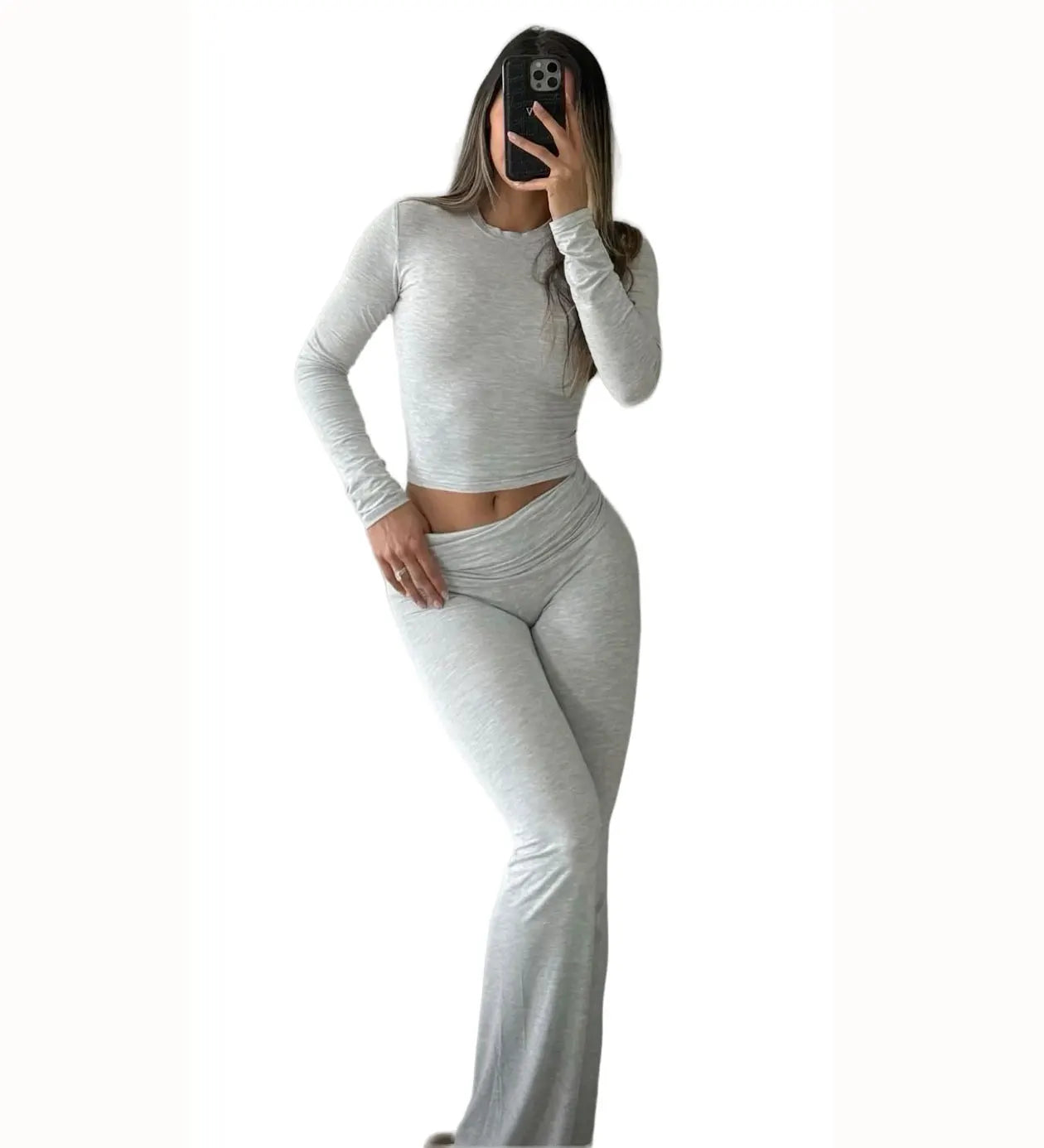 Women's Yoga Two Piece Set Wide Leg Activewear Casual
